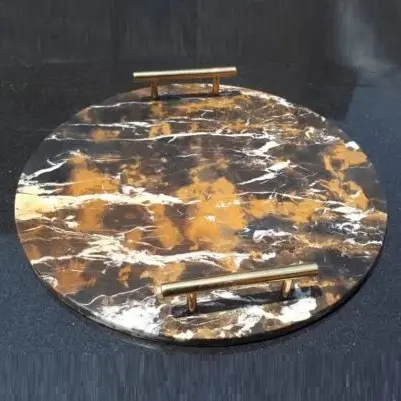 [VC-RAKH-MP-P-10107] Marble Platter – Michelengelo