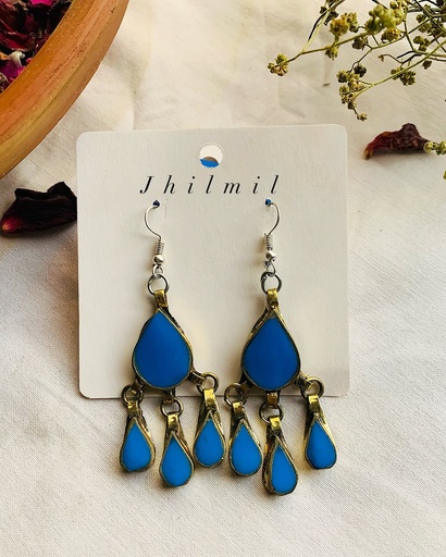 [VC-JHIL-089] Afghan Tear hanging earrings