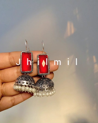 [VC-JHIL-137] Mona Lisa stone jhumkis