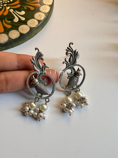 [VC-JHIL-174] Silver Bird Earrings