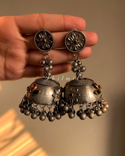 [VC-JHIL-383] Oxidized Jhumka Design 24