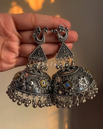 [VC-JHIL-402] Oxidized Jhumka Design 23