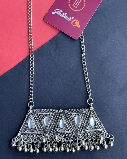 [VC-JHIL-428] Oxidized Kundan Pendant