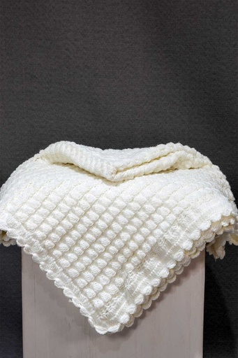 [1.BS.25] White Baby Blanket