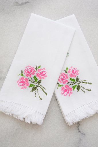 [5.GT.26] Rosy Guest Towel