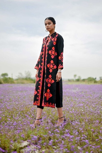 [28.G.25] PHULKARI GOWN