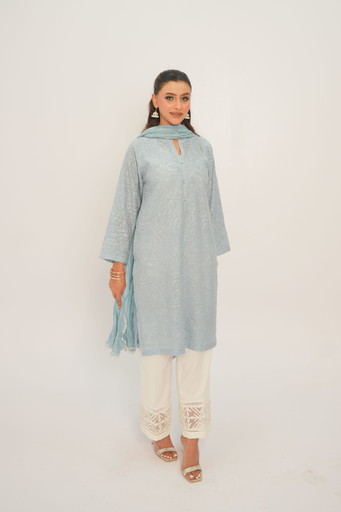 [5-K-26] Lunar Blue Kurta