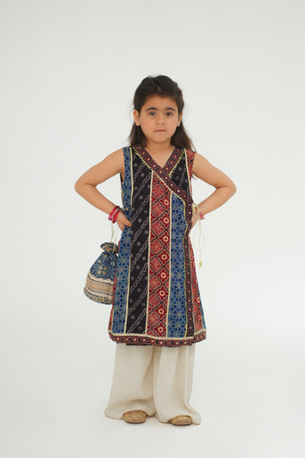 [nan] Anarkali Ajrak Dress