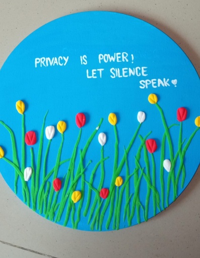 Clay work on canvas