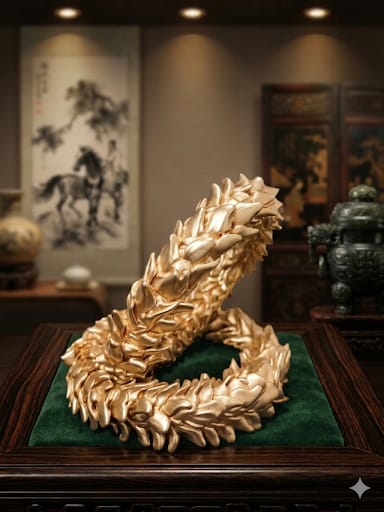 Golden gujra bangles,in elegant visual effect.
