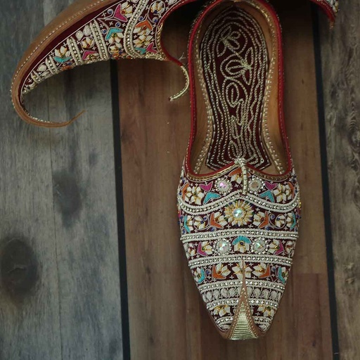 Fully Embroidered Khussa For Men