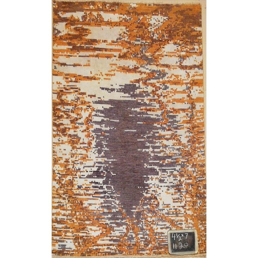 [PK0499-HM-RUG-004145] Modern Carpet -Wool&Silk- 4.6x7