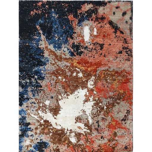 [PK0499-HM-RUG-004194] Modern Carpet -Wool&Silk- 8x10