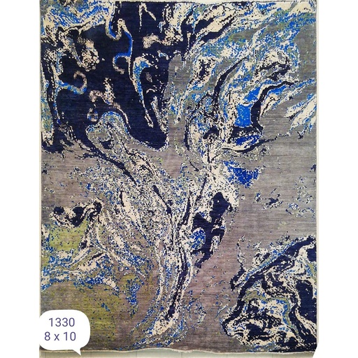 [PK0499-HM-RUG-004201] Modern Carpet -Wool&Silk- 8x10