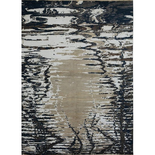 [PK0499-HM-RUG-004223] Modern Carpet -Wool&Silk- 9x12