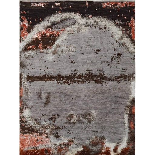 [PK0499-HM-RUG-004234] Modern Carpet -Wool&Silk- 9x12