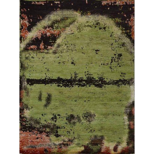 [PK0499-HM-RUG-004238] Modern Carpet -Wool&Silk- 9x12