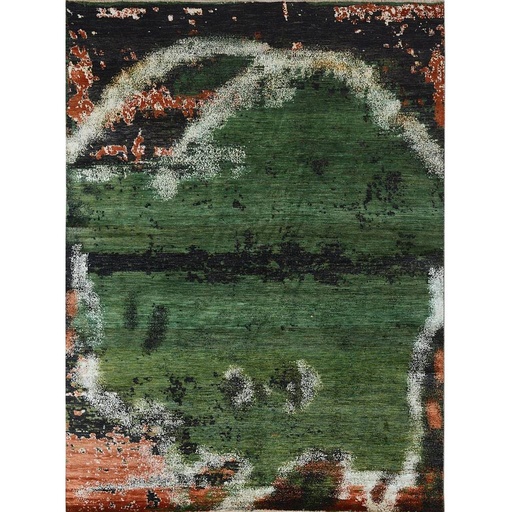 [PK0499-HM-RUG-004252] Modern Carpet -Wool&Silk- 9x12