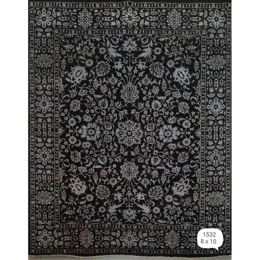[PK0499-HM-RUG-004295] Suzani Carpet -Wool&Silk- 8x10
