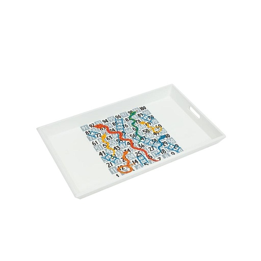 [PK0549-HM-TRY-004648] Handpainted Snakes&Ladders Tray