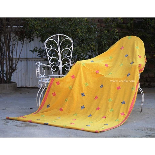 [PK0888-CW-SCF-005136] Phulkari Embroidered Shawl