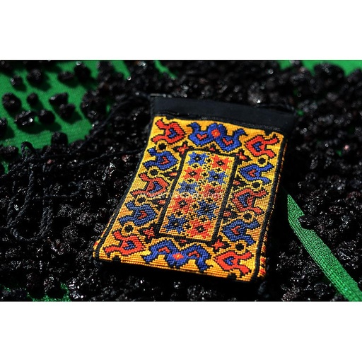 [PK1860-BG-CLU-006279] Hand Embroidered Messenger Bag