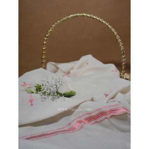 [PK0888-CW-SCF-007028] Hand embroidered phulkari dupatta