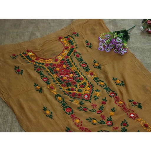 [PK2502-CW-UNS-008466] Shesha Makra Work Unstitched 2 Piece Suit